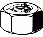 Tuerca autofrenante hexagonal acero inoxidable INLOC